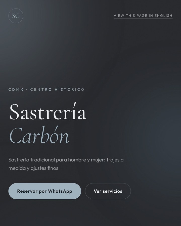 Tarjeta ModaLink en el estilo Charcoal Tailor