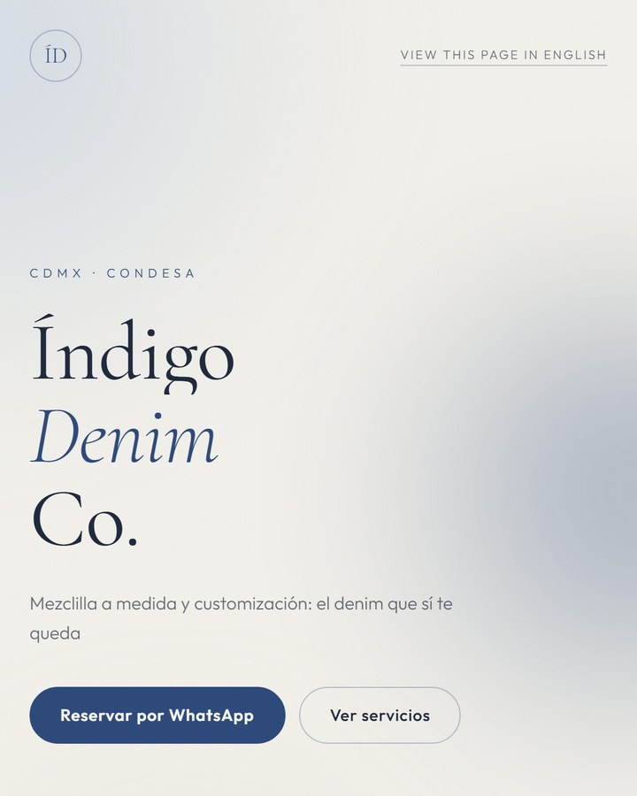 Tarjeta ModaLink en el estilo Denim Indigo