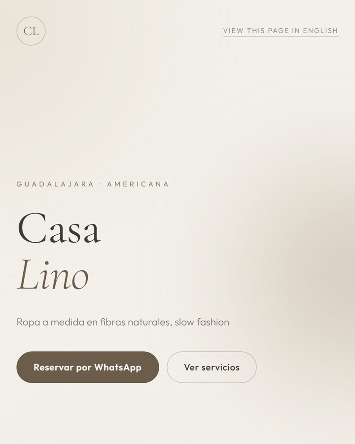 Tarjeta ModaLink en el estilo Linen Minimal