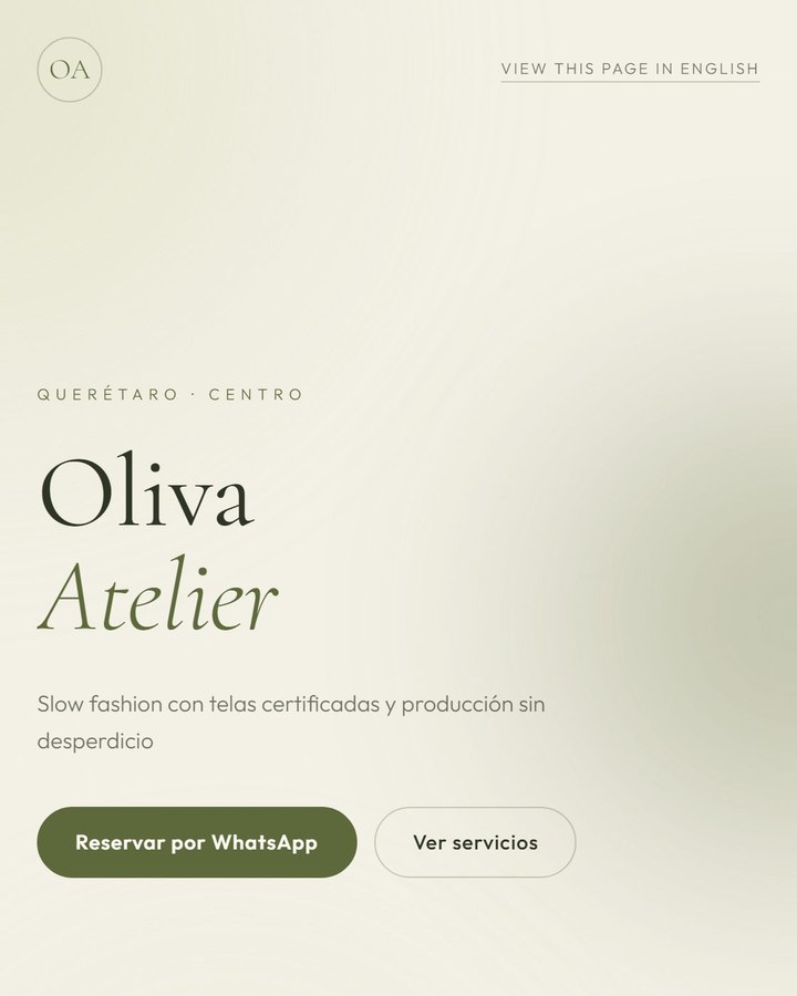 Tarjeta ModaLink en el estilo Olive Atelier